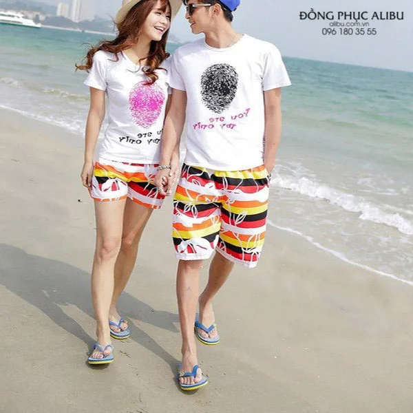 Áo Nhóm Đi Biển Couple AVDDB013