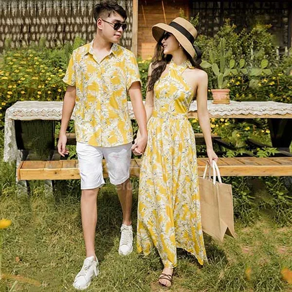 Áo Váy Đôi Đi Biển AVDDB03