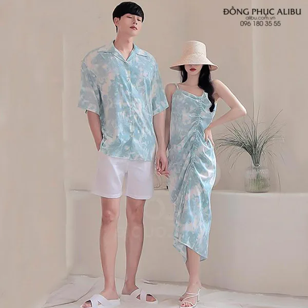 Áo Váy Đôi Đi Biển AVDDB04