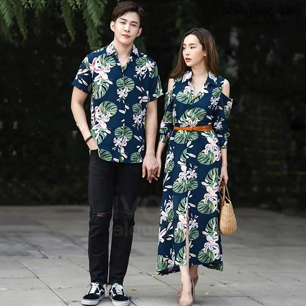 Áo Váy Đôi Đi Biển AVDDB05