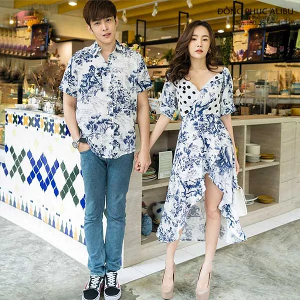 Set Đồ Đôi Đi Biển Đẹp AVDDB07
