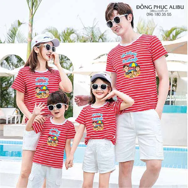 Đồng Phục Gia Đình Đi Biển Mẫu BXAGDDB010