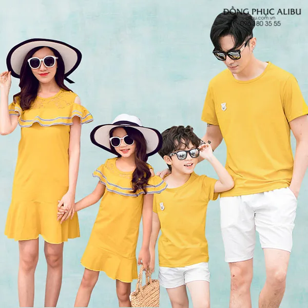 Áo Đi Biển Gia Đình Mẫu BXAGDDB023