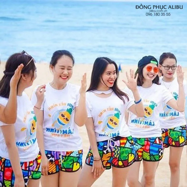 Áo thun nhóm đi biển BXANDB07